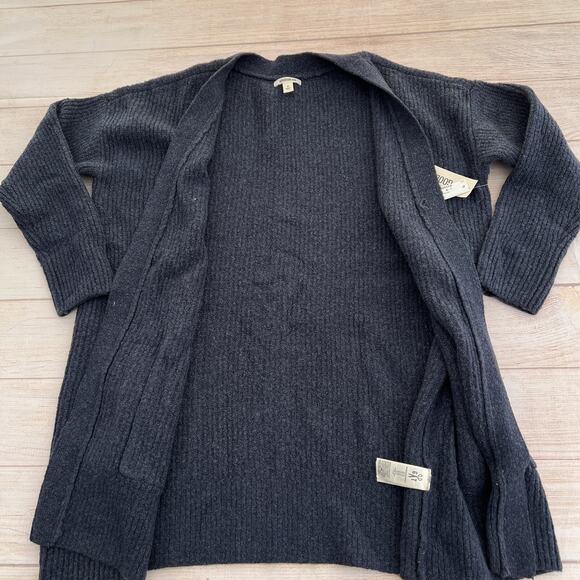 Goodthreads Womens Oversized Boucle Shaker Stitch Cardigan Sweater Navy Blue M - Picture 9 of 15